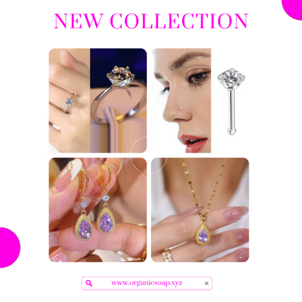 Organic soap new jewellery set
